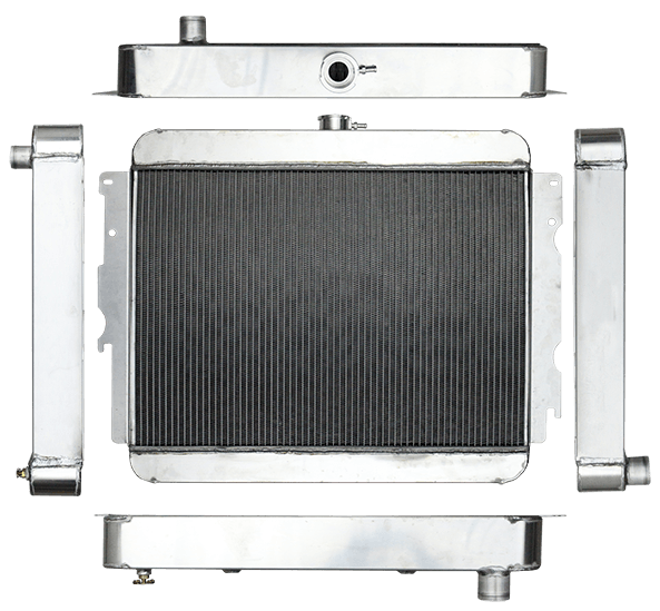 Northern Radiator 205191 Muscle Car Radiator - 22 1/2 x 25 1/4 x 3 1/8