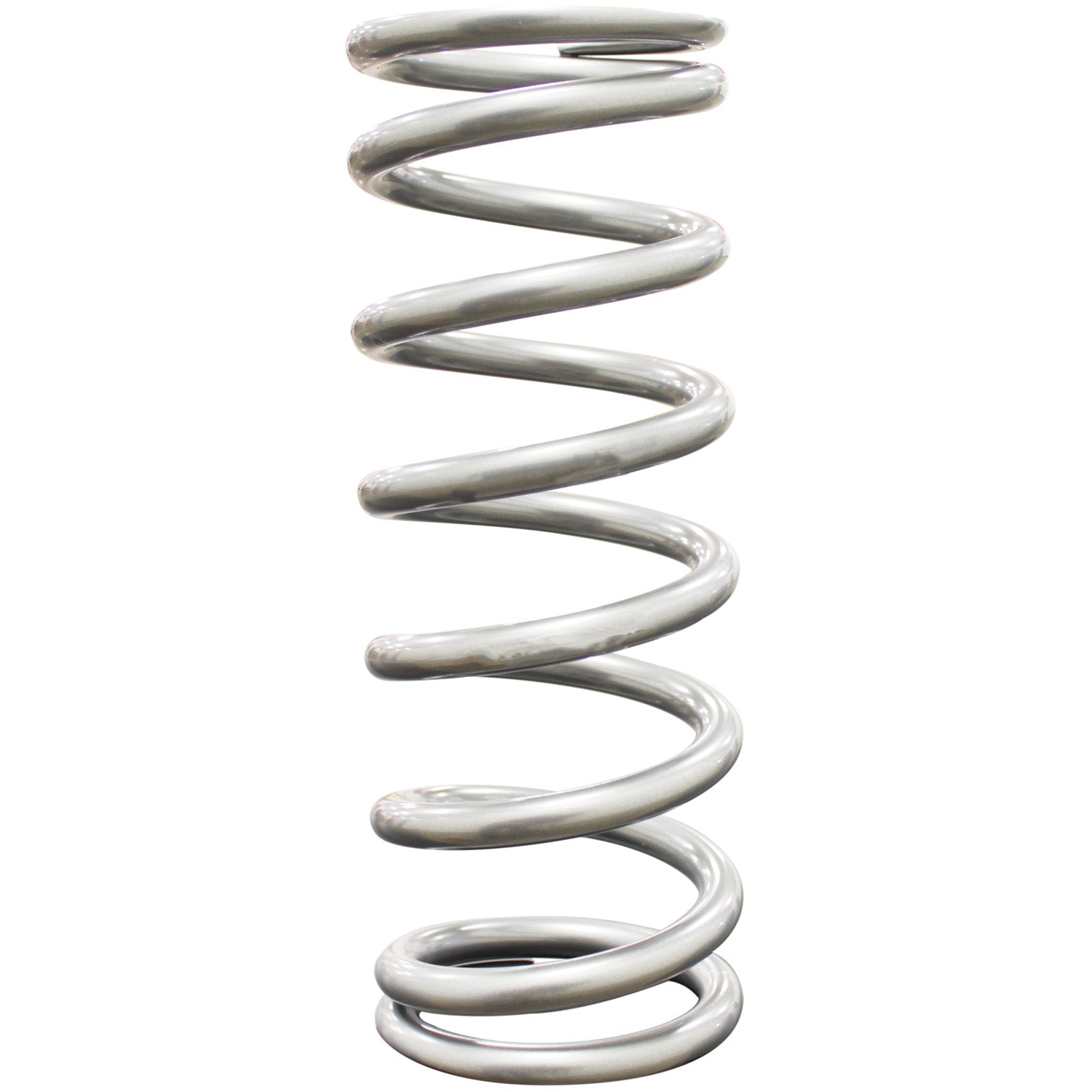 QA1 9HT500 Spring, Cr-Si High Travel 2-1/2 inch Id 9 inch X 500 Lbs/In. Silver Pwdr Coat