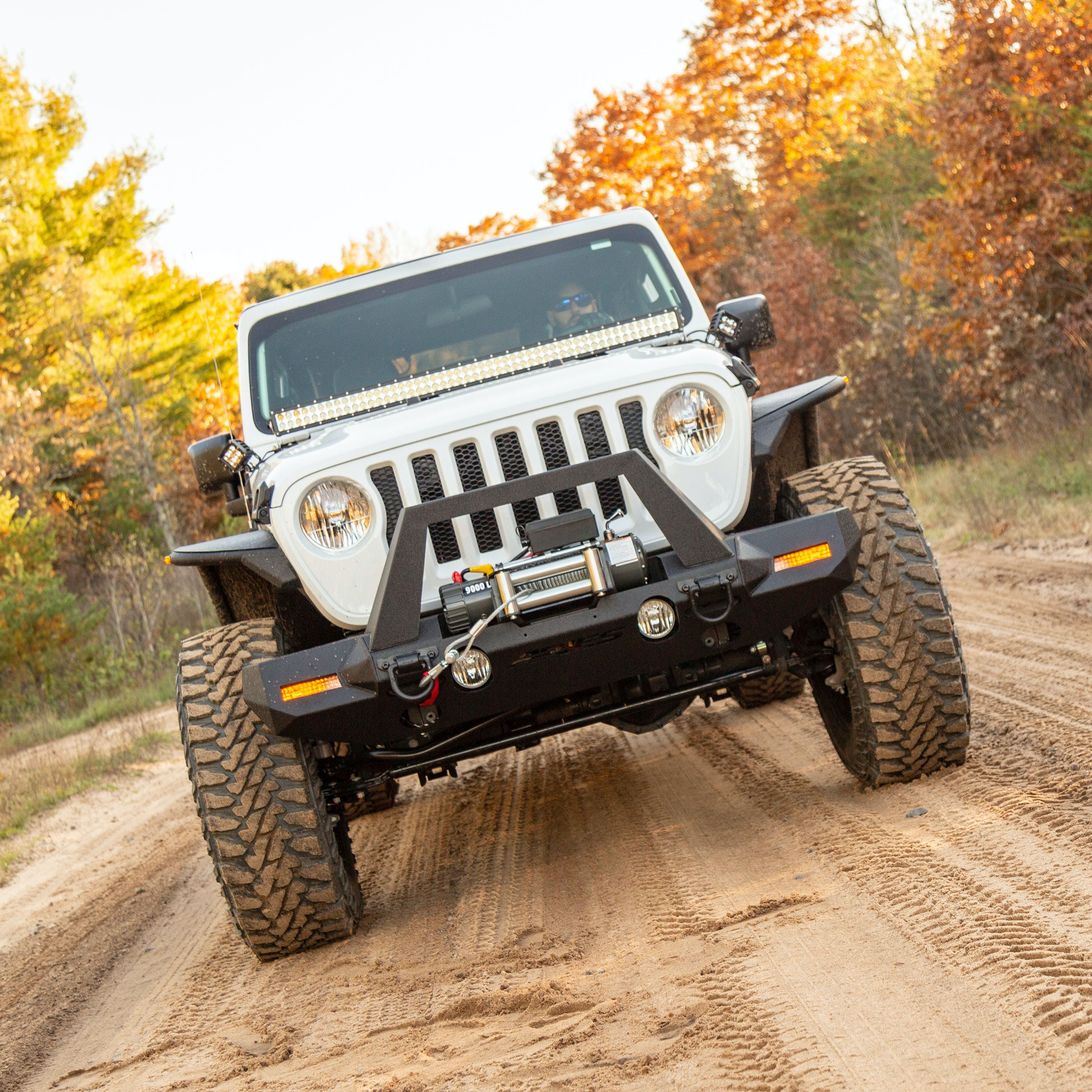 ARIES 2081004 TrailChaser Jeep Wrangler JL, Gladiator Aluminum Front Bumper Center Section