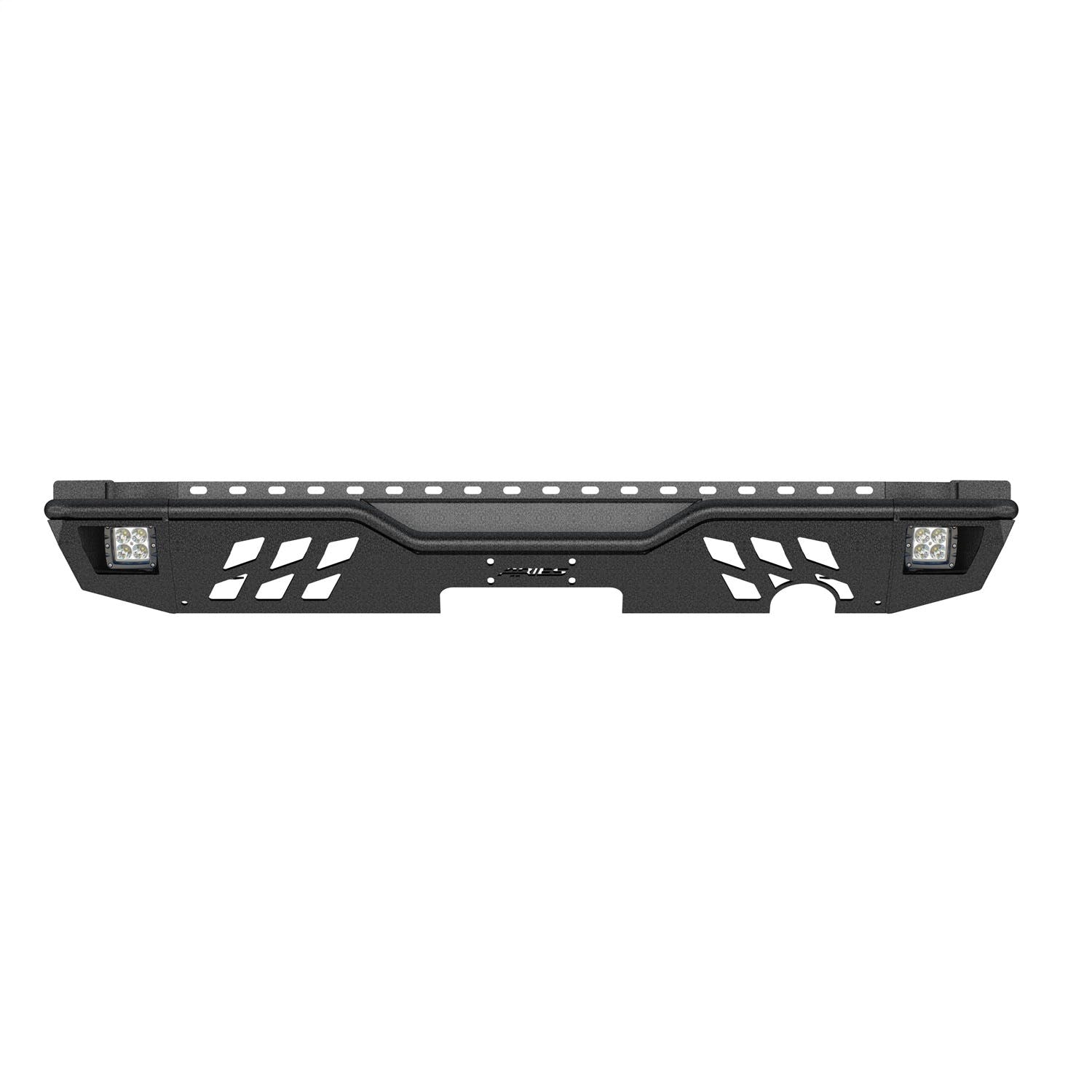 ARIES 2082061 TrailChaser Jeep Wrangler JK Aluminum Rear Bumper with LED Lights