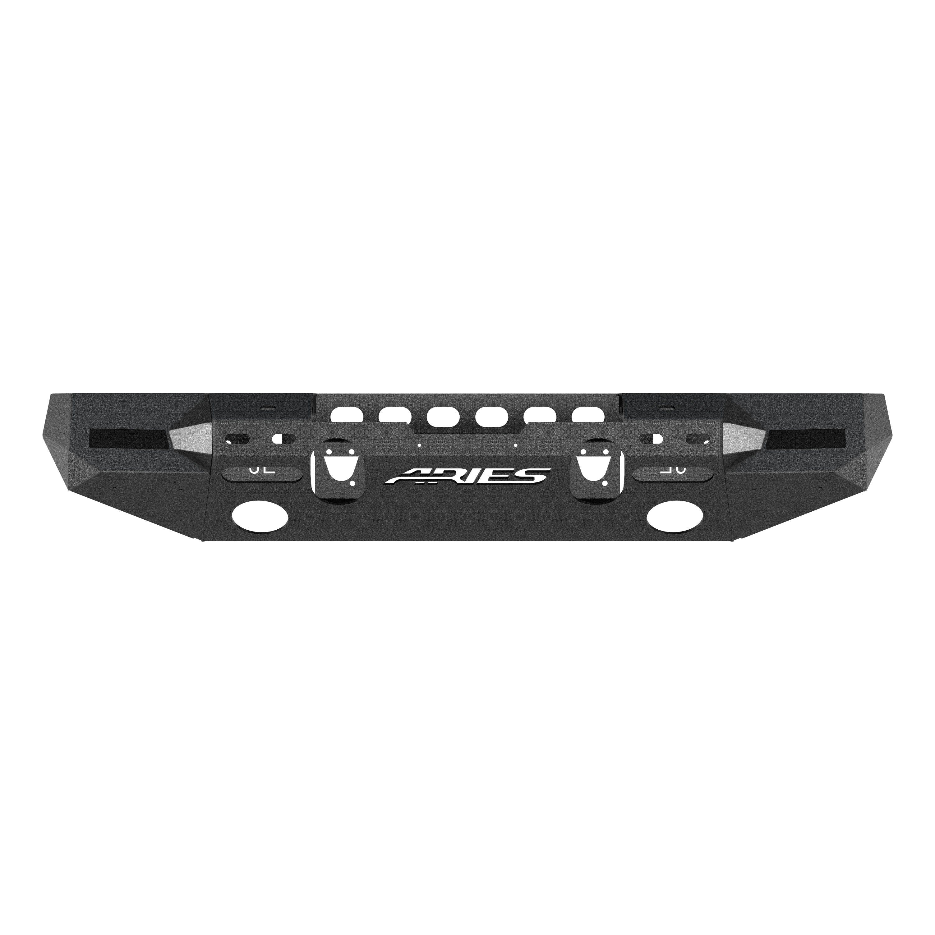 ARIES 2082072 TrailChaser Jeep Wrangler JL, Gladiator Steel Front Bumper (Option 7)