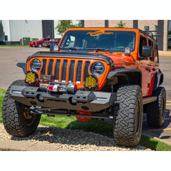 ARIES 2082072 TrailChaser Jeep Wrangler JL, Gladiator Steel Front Bumper (Option 7)