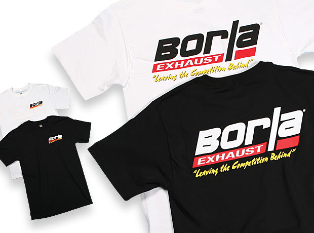 Borla 21208 Men's Motorsports White T-Shirt - Medium
