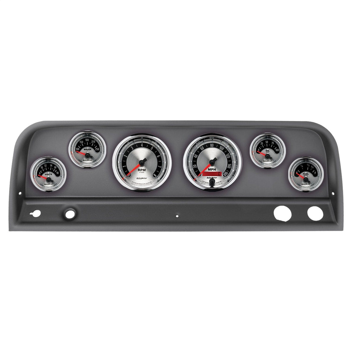 AutoMeter Products 2128-01 6 Gauge Direct-Fit Dash Kit, Chevy Truck 64-66, American Muscle