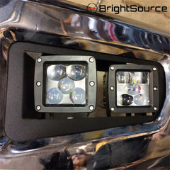 BrightSource 221715 Fits 2017+F250/350/450 Dual Cube Lights. Left and Right; Brackets Only