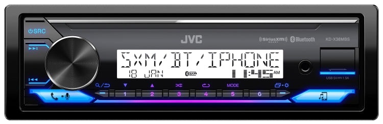 JVC KD-X38MBS Digital media Marine receiver (does not play CDs)