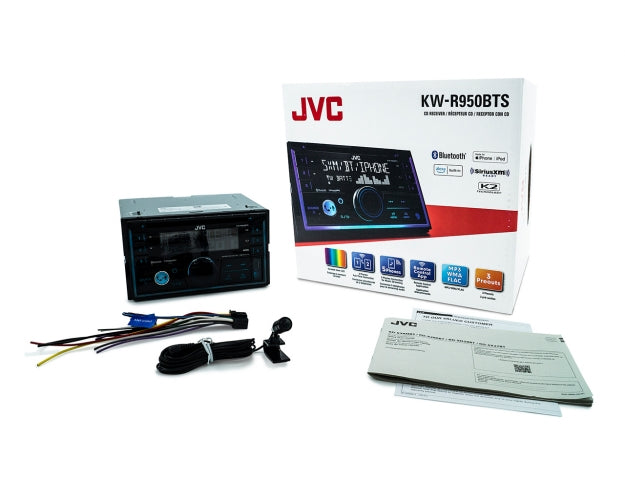 JVC KW-R950BTS 2-DIN CD Receiver featuring Bluetooth