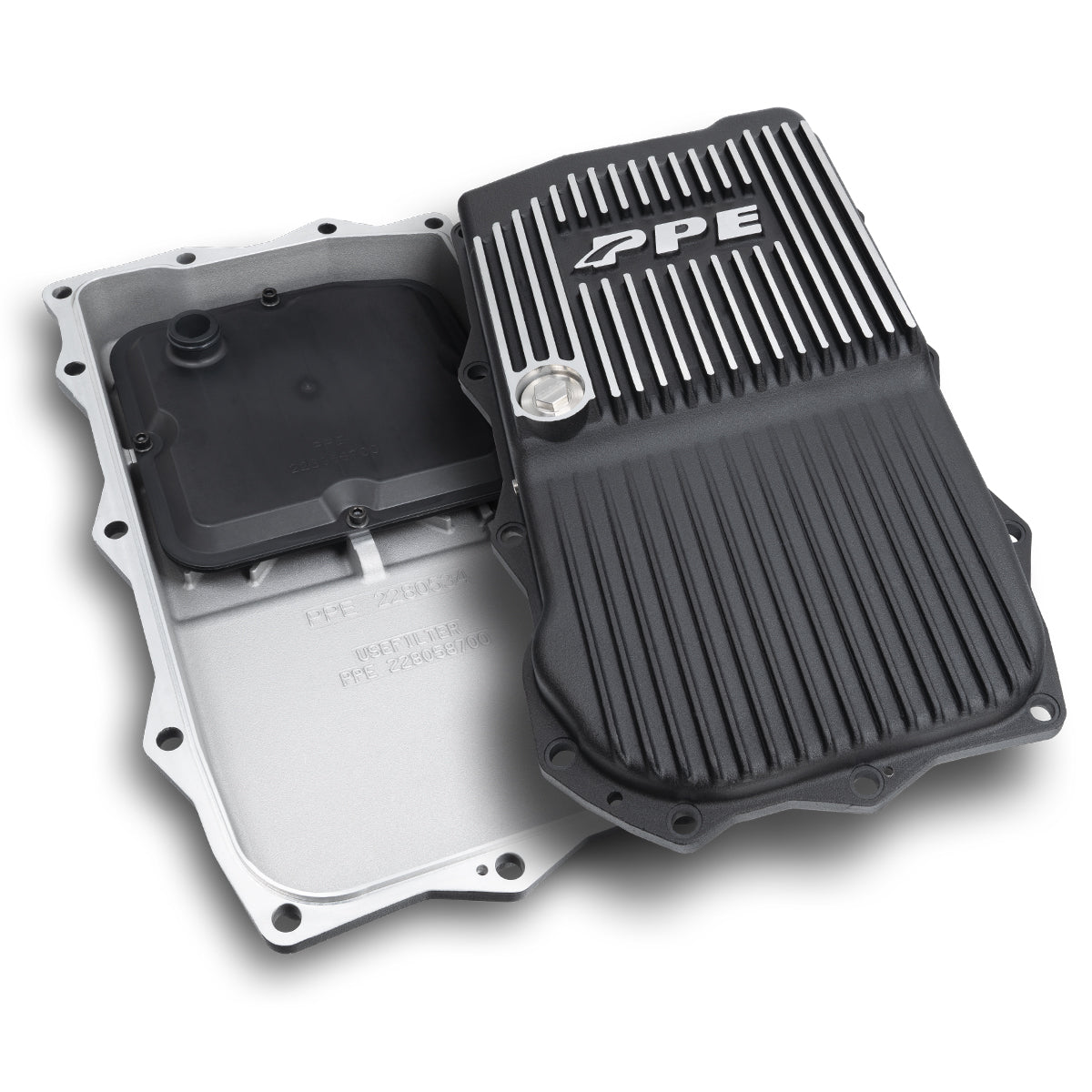 PPE Diesel 2010-2022 w/ ZF-8 Speed Heavy-Duty Cast Aluminum Transmission Pan Brushed 228053410