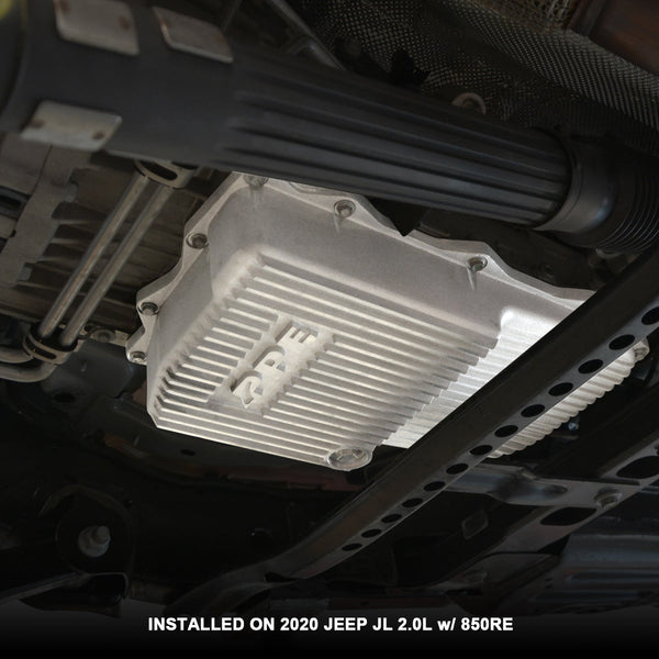 PPE Diesel 2018-2022 Jeep JL/JT 2.0L/3.0L w/ 850RE Trans Heavy-Duty Cast Aluminum Deep Transmission Pan Brushed 228153010