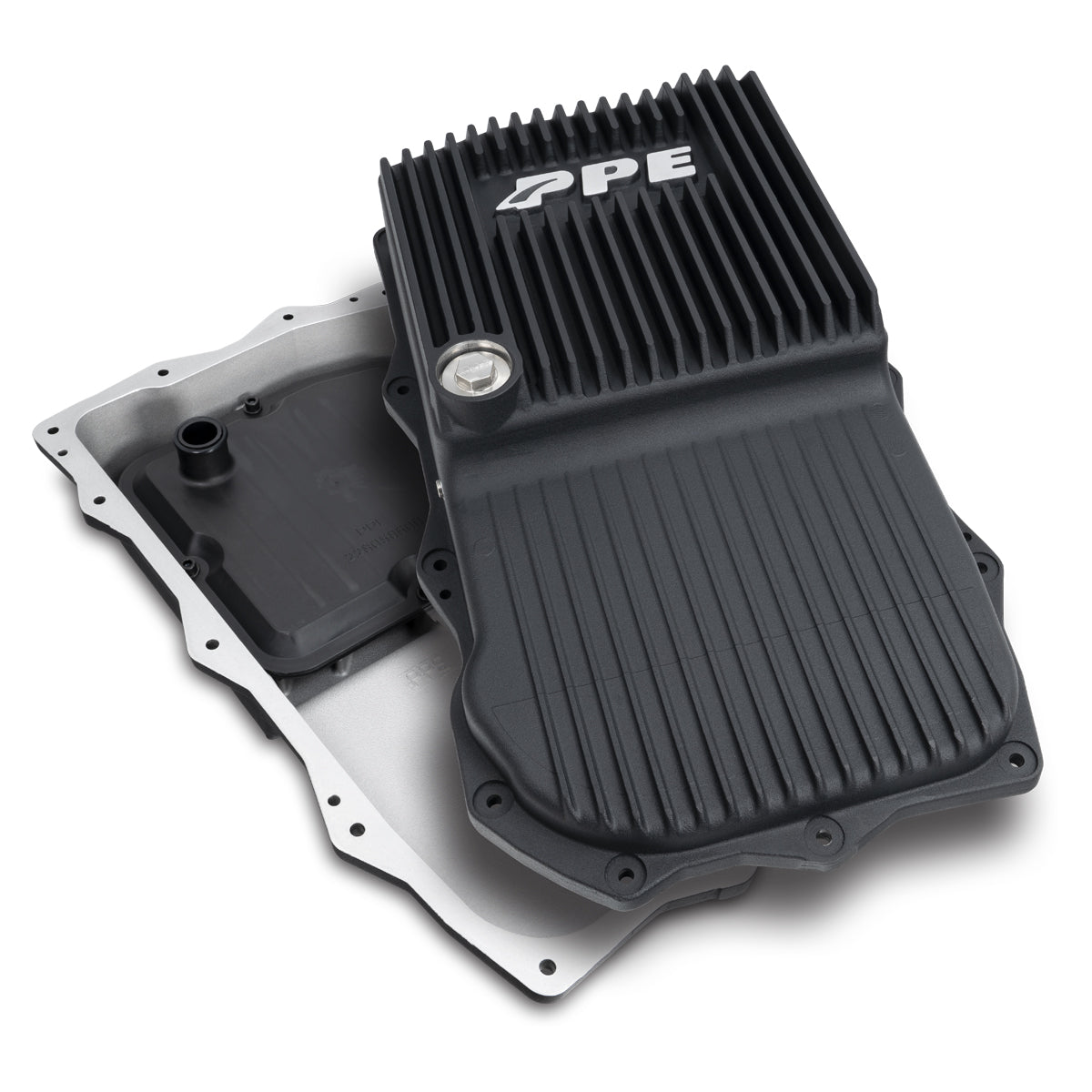 PPE Diesel 2018-2022 Jeep JL/JT 2.0L/3.0L w/ 850RE Trans Heavy-Duty Cast Aluminum Deep Transmission Pan Black 228153020