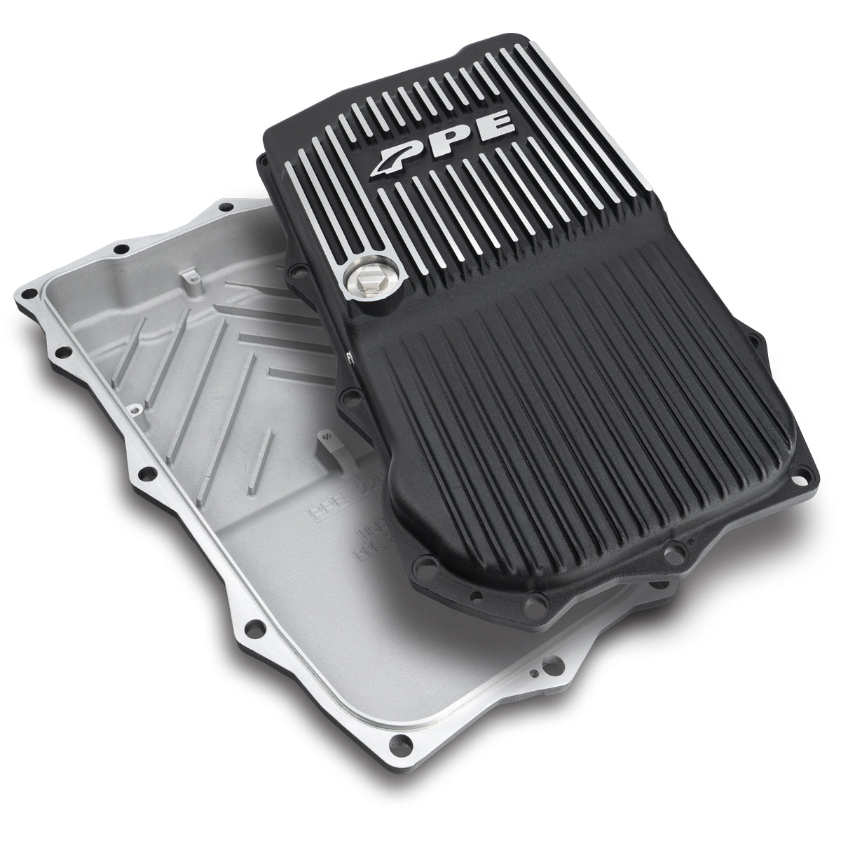 PPE Diesel 2018-2022 Jeep JL/JT 2.0L/3.0L w/ 850RE Transmission Heavy-Duty Cast Aluminum Transmission Pan Brushed 228153410