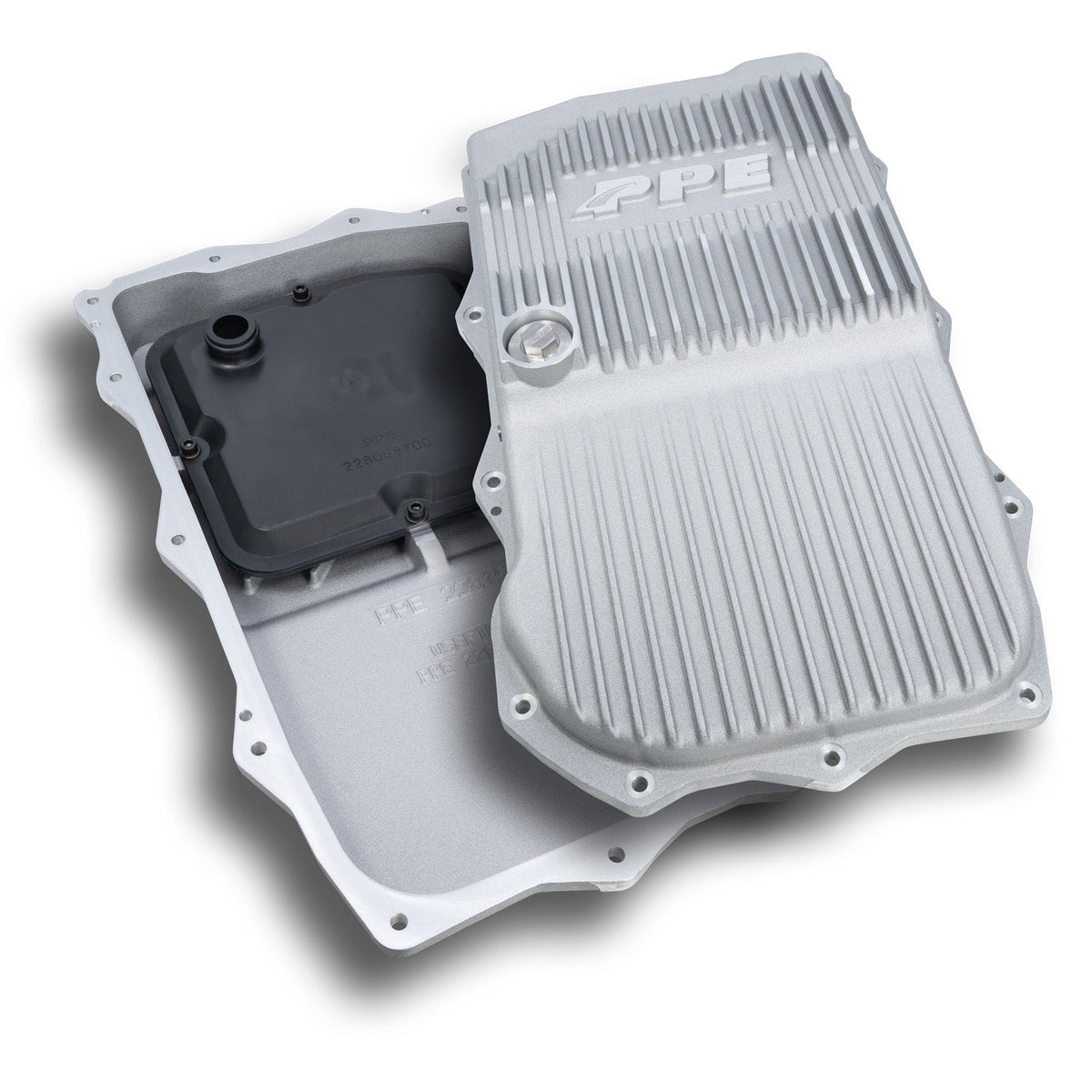 PPE Diesel 2018-2022 Jeep Wrangler JL/JT w/ 850RE Transmission Heavy-Duty Cast Aluminum Transmission Pan Raw 228153500