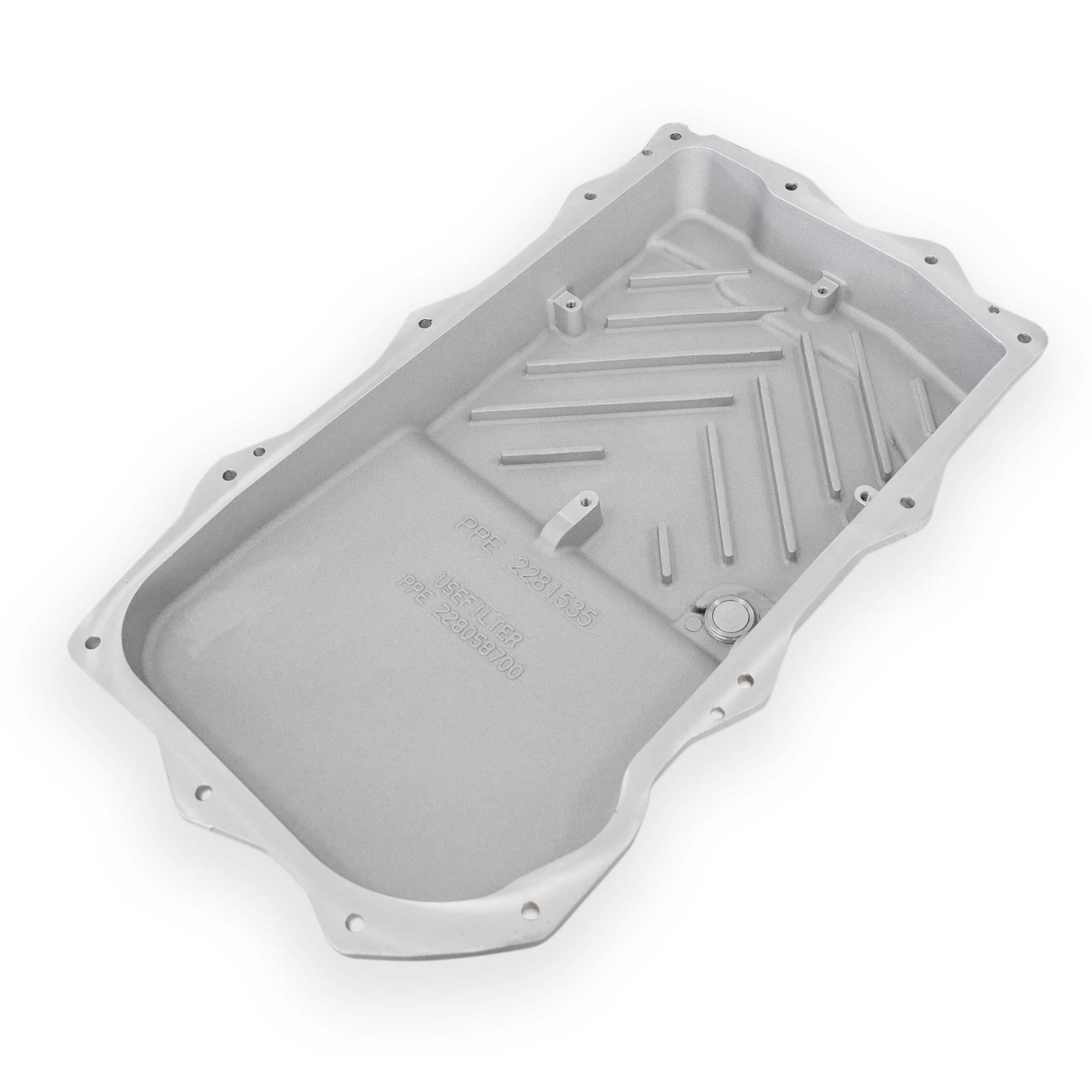 PPE Diesel 2018-2022 Jeep Wrangler JL/JT w/ 850RE Transmission Heavy-Duty Cast Aluminum Transmission Pan Raw 228153500
