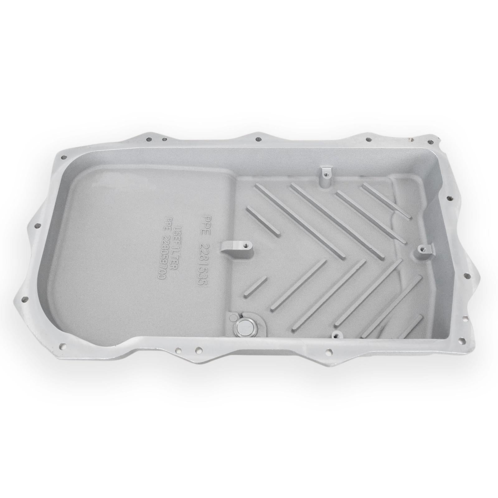 PPE Diesel 2018-2022 Jeep Wrangler JL/JT w/ 850RE Transmission Heavy-Duty Cast Aluminum Transmission Pan Raw 228153500