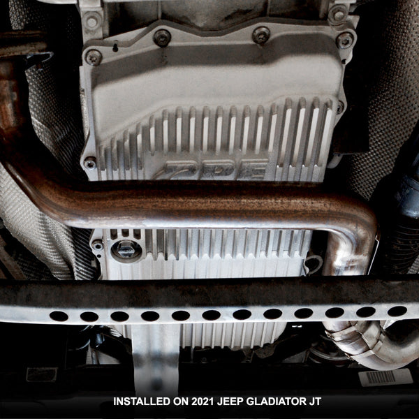 PPE Diesel 2018-2022 Jeep Wrangler JL/JT w/ 850RE Transmission Heavy-Duty Cast Aluminum Transmission Pan Brushed 228153510