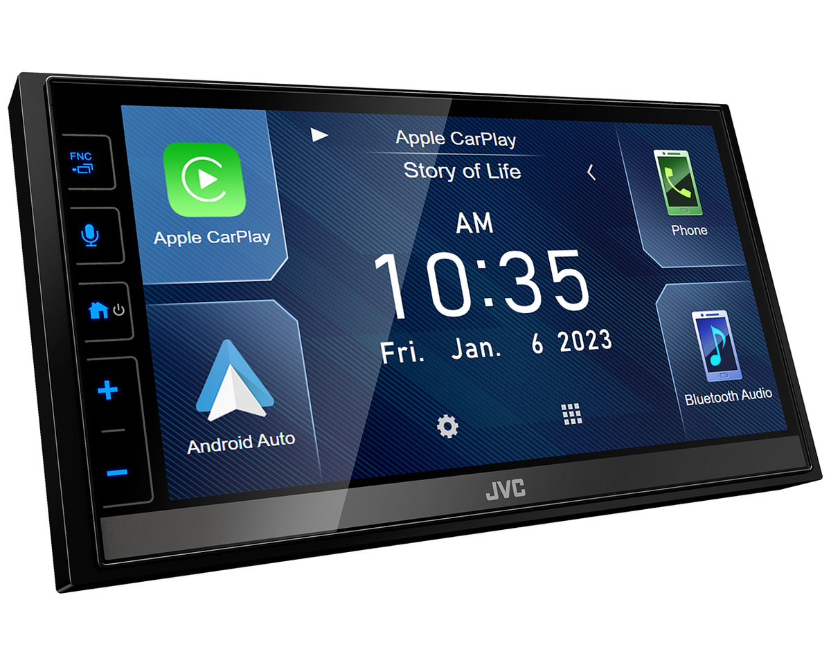 JVC KW-M780BT Digital Media Receiver featuring 6.8-inch Capacitive Touch Control Monitor