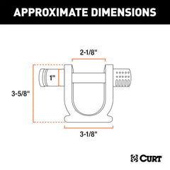 CURT 5th Wheel Kingpin Lock (Fits 2" Diameter Kingpin), Keyed Alike 23255-KA