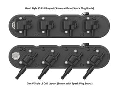 Holley 241-177 2-PIECE VALVE COVER GM LS CHEVROLET LOGO