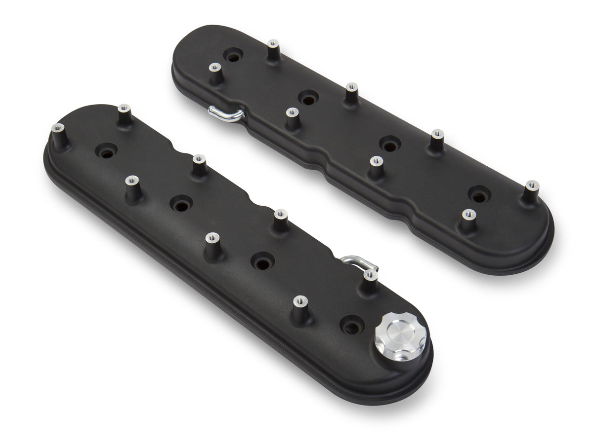 Holley 241-91 VALVE COVER, LS BLACK KRINKLE FINISH