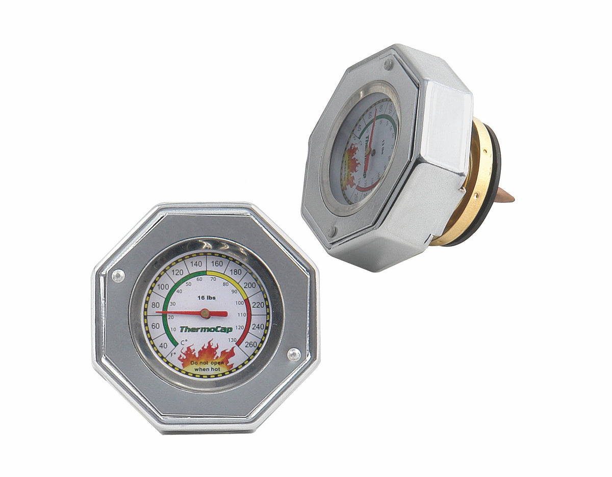Mr. Gasket 2471S DOMESTIC THERMOCAP 16 PSI-SLVR