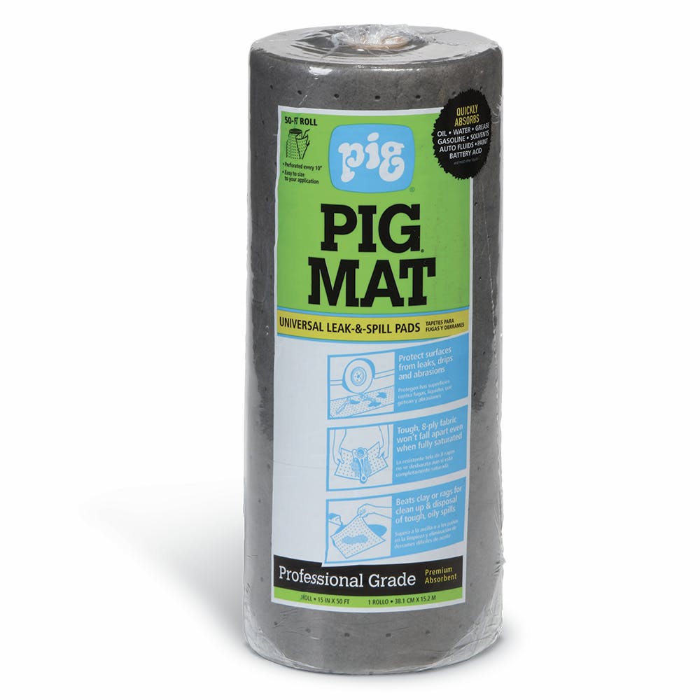 New Pig Corporation 25201 PIG Universal Light-Weight Absorbent Mat Roll 15 in. x 50 ft. roll