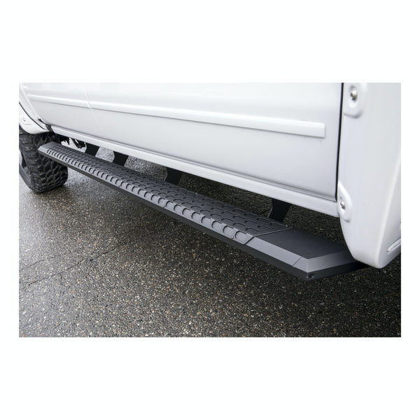 ARIES 2556015 AdvantEDGE 5-1/2" x 91" Black Aluminum Side Bars, Select Silverado, Sierra Crew