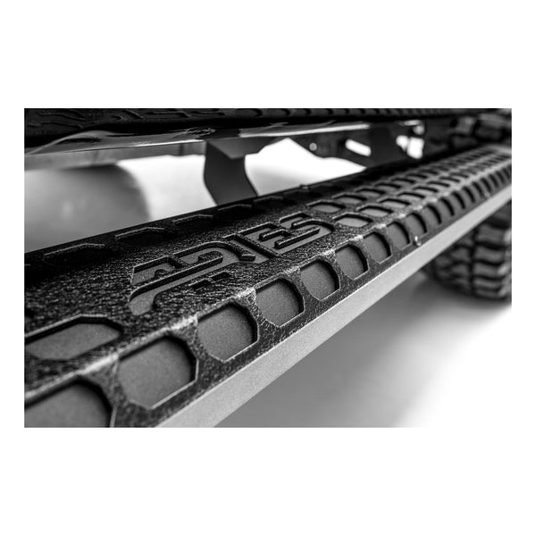 ARIES 2556015 AdvantEDGE 5-1/2" x 91" Black Aluminum Side Bars, Select Silverado, Sierra Crew