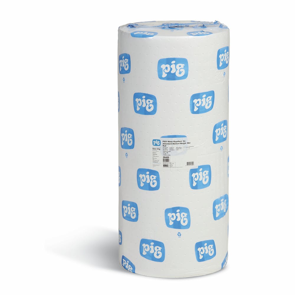 New Pig Corporation 26400 PIG Water-Repellent Oil-Absorbent Medium-Weight Mat Roll 30 in. x150 ft. roll