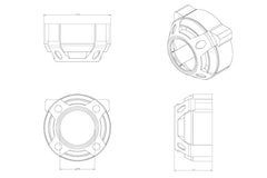 Morimoto Panamera Projector Shroud S250