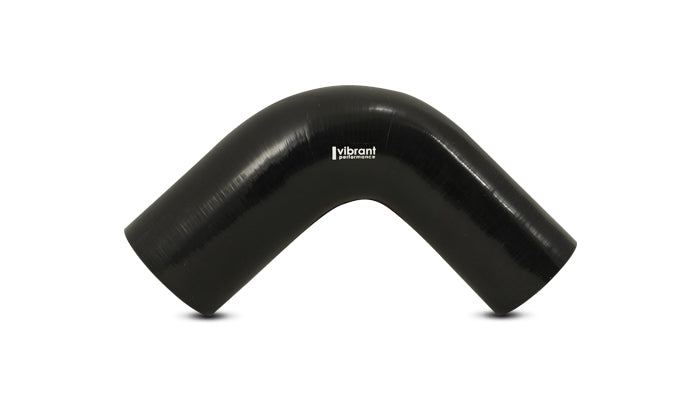 Vibrant Performance - 2784 - 90 Degree Reducer Elbow, 3.50 in. I.D. x 3.00 in. I.D. x 4.00 in. Leg Length - Black