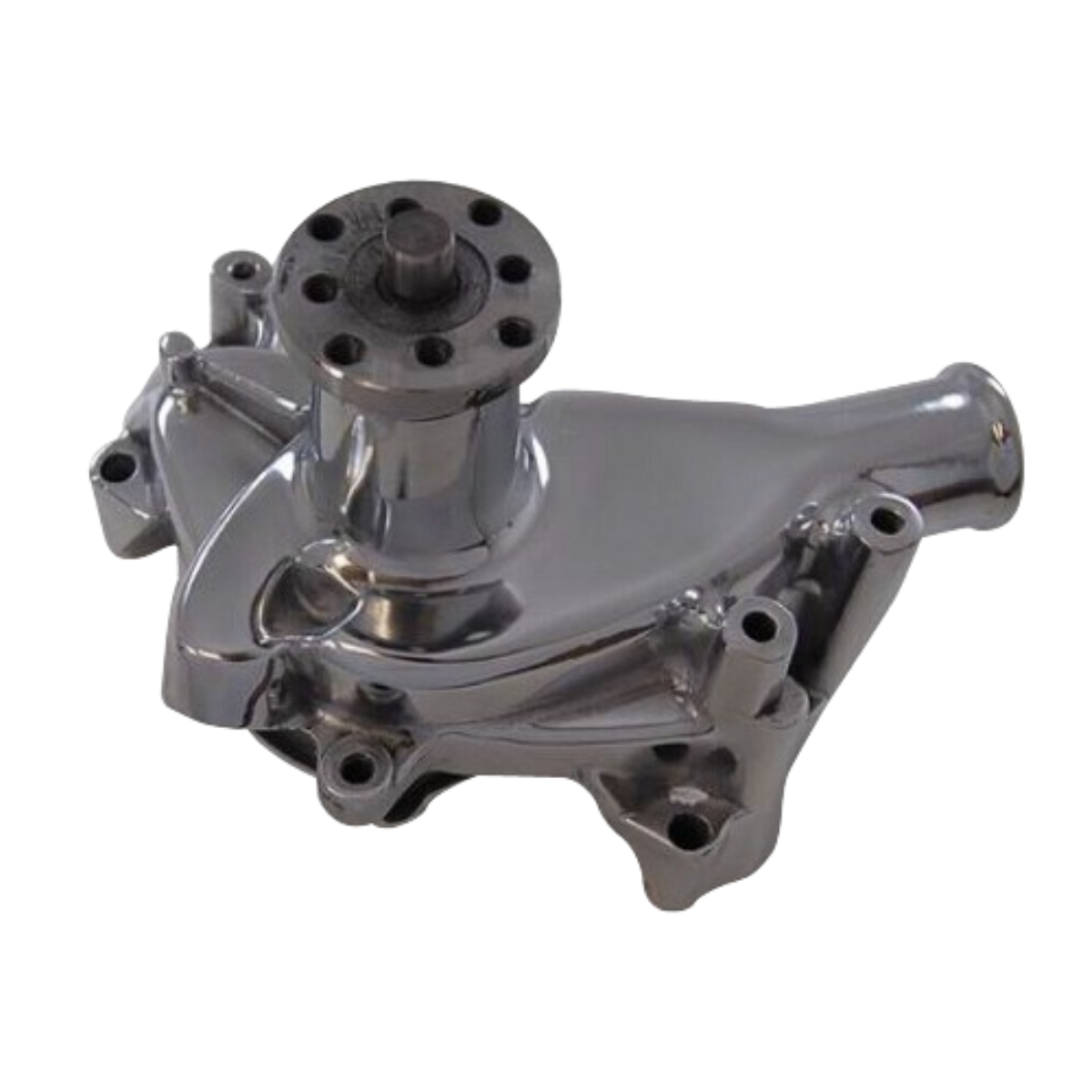 Racing Power Company R3951C Sbc long aluminum water pump - chrome
