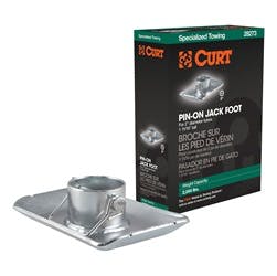 CURT 28273 Pin-On Jack Foot (Fits 2 Tube, 2,000 lbs, 1-11/16 Height, Packaged)