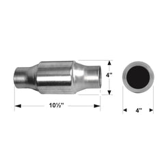 Flowmaster Catalytic Converters 2830125 Catalytic Converter-Universal-283 Series-2.50 in.-OBDII-49 State