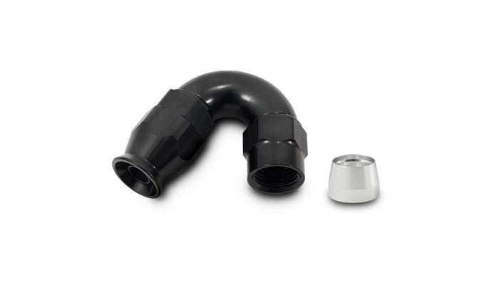 Vibrant Performance - 28508 - 150 Degree High Flow Hose End Fitting for PTFE Lined Hose, -8AN