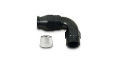 Vibrant Performance - 28912 - 90 Degree High Flow Hose End Fitting for PTFE Lined Hose, -12AN