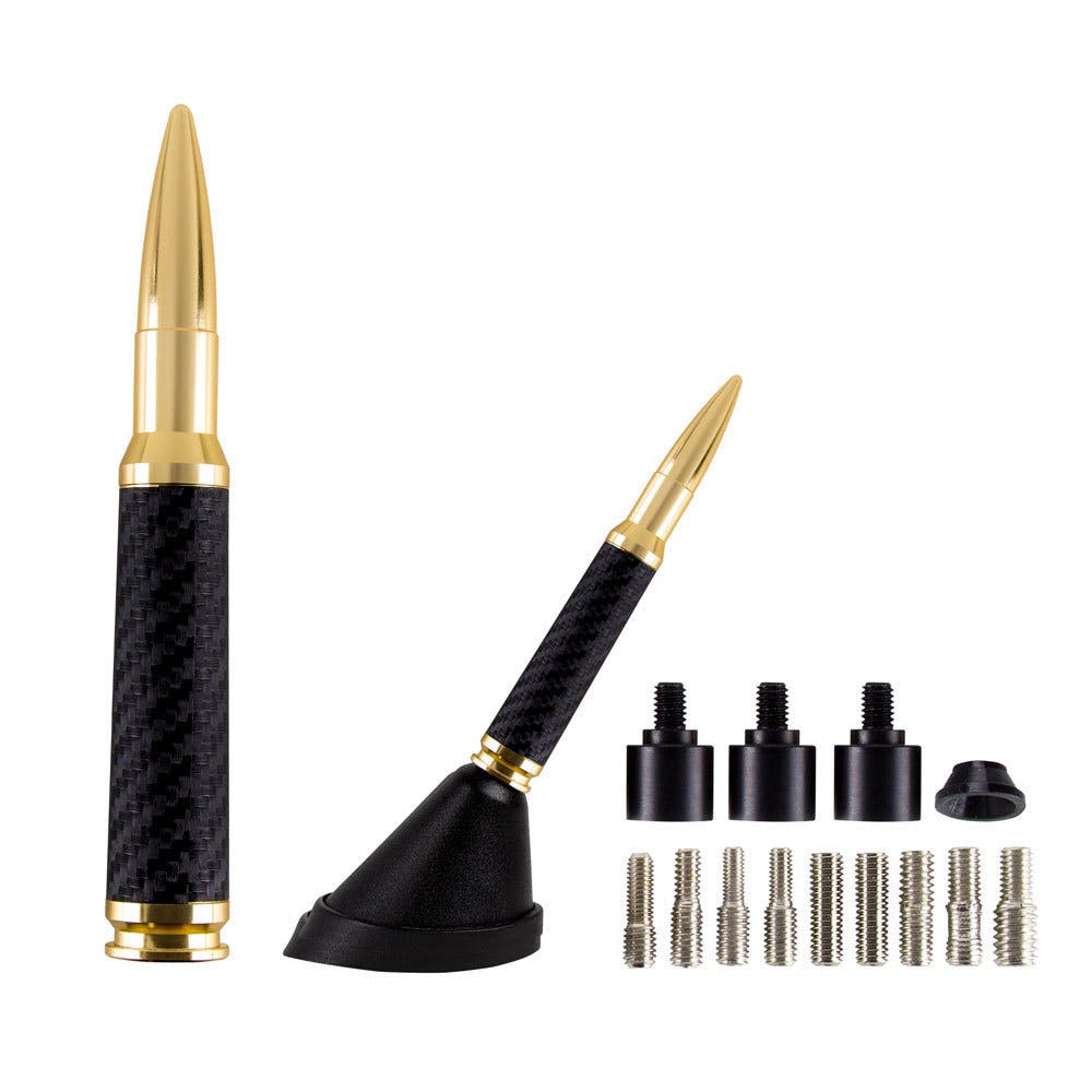 Metra Electronics 30GCF .30 Cal Gold w/Carbon Fiber Replica Antenna