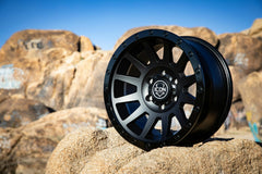 ICON Alloys 2017857345DB Compression Dbl Blk - 17 X 8.5 / 5 X 5 / -6mm / 4.5 in. Bs
