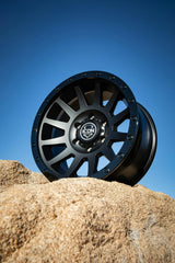 ICON Alloys 2017857345DB Compression Dbl Blk - 17 X 8.5 / 5 X 5 / -6mm / 4.5 in. Bs