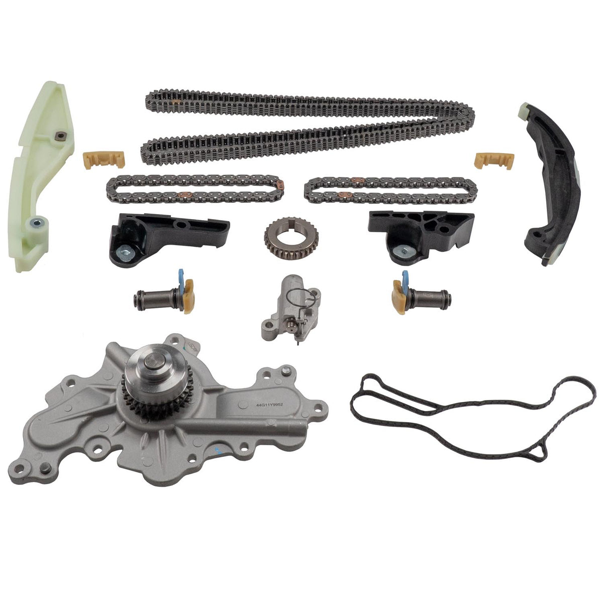 Melling 3-1049SAHWP Stock Replacement Engine Timing Chain Kit with Water Pump