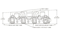 Holley 300-120 LS1/LS2 DUAL - QUAD INTAKE MANIFOLD