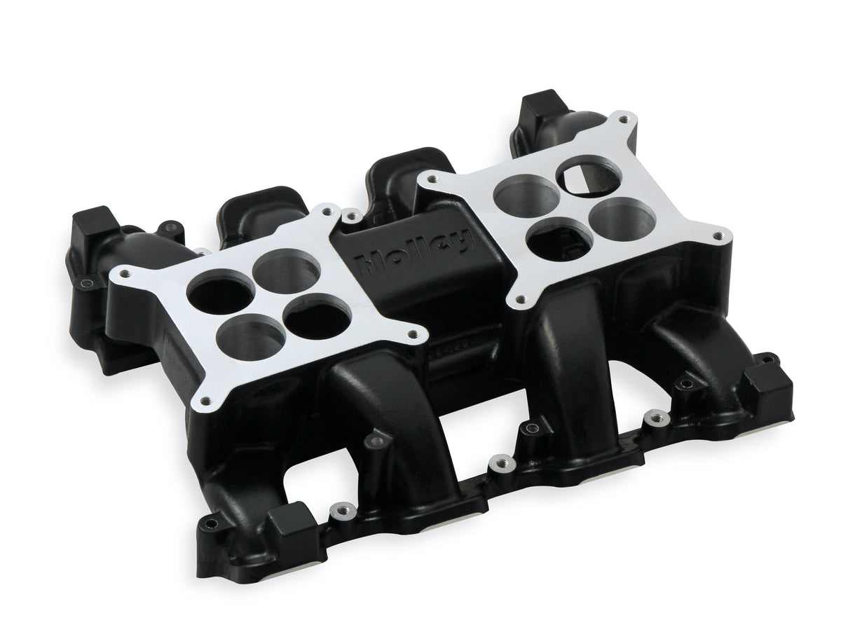 Holley 300-133BK LS3 DUAL-QUAD INTAKE MANIFOLD, CARB - BL