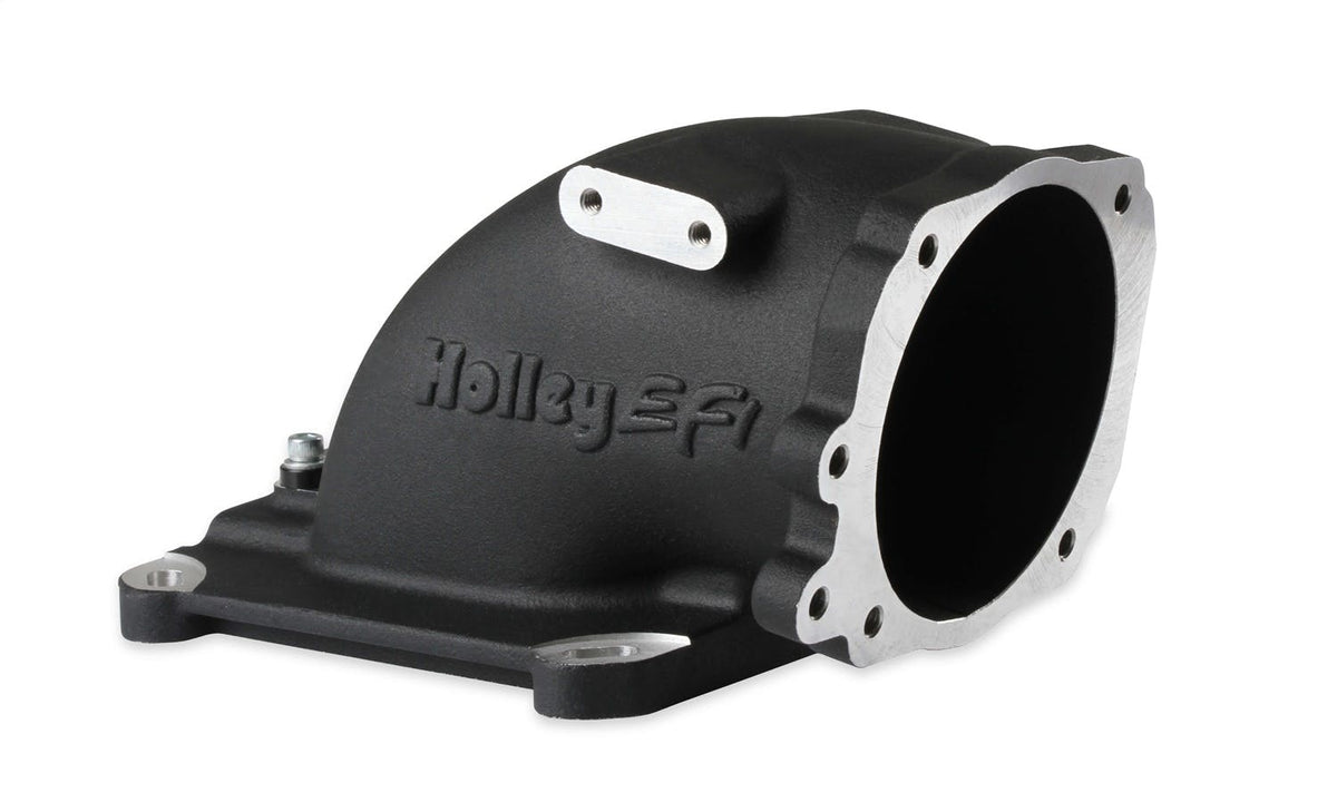 Holley EFI 300-240FBK INTAKE ELBOW, FORD THROTTLE TO 4150, BLK