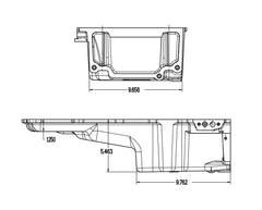 Holley 302-2 OIL PAN, LS RETROFIT, GEN 1 F-BODY