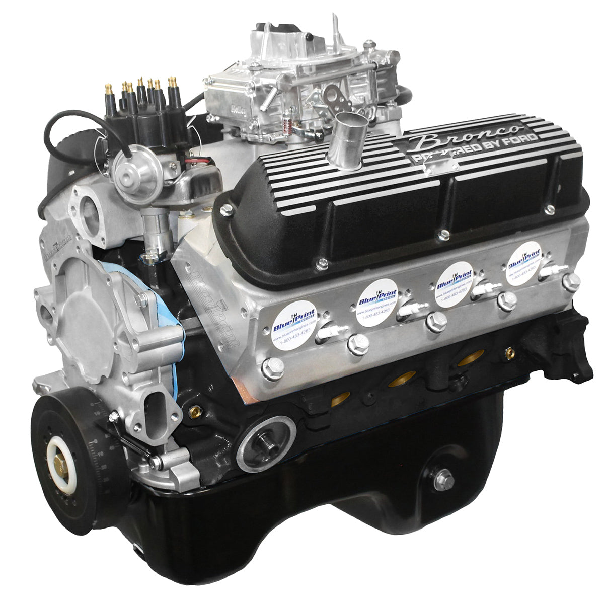 BluePrint Engines 302 ci Small Block Ford style engine - dressed longblock w/ carb BP306MAXCTC