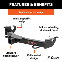 CURT 2" Front Receiver Hitch, Select Toyota Tacoma 31094