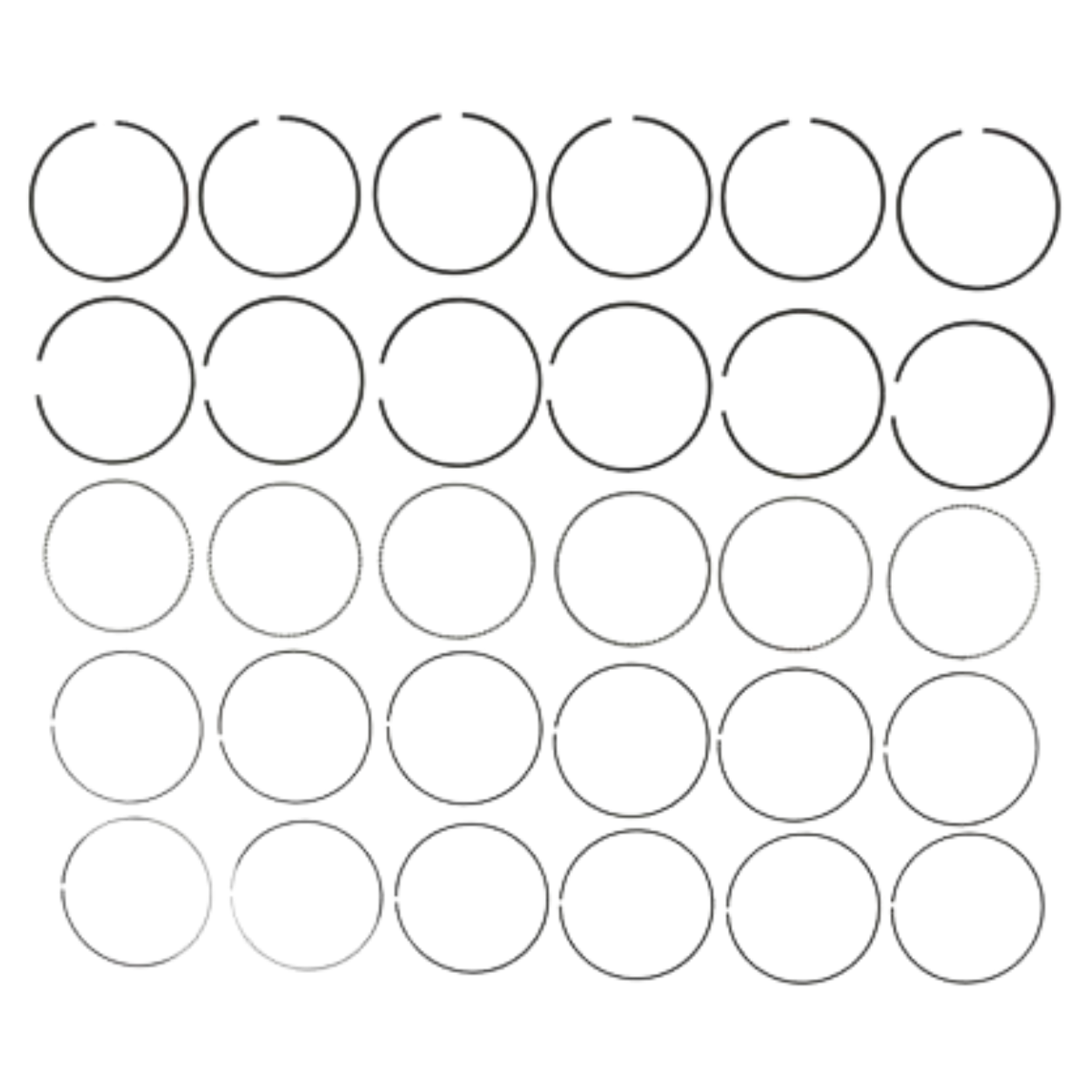 MAHLE RING SET, MOLY 315-0157.035