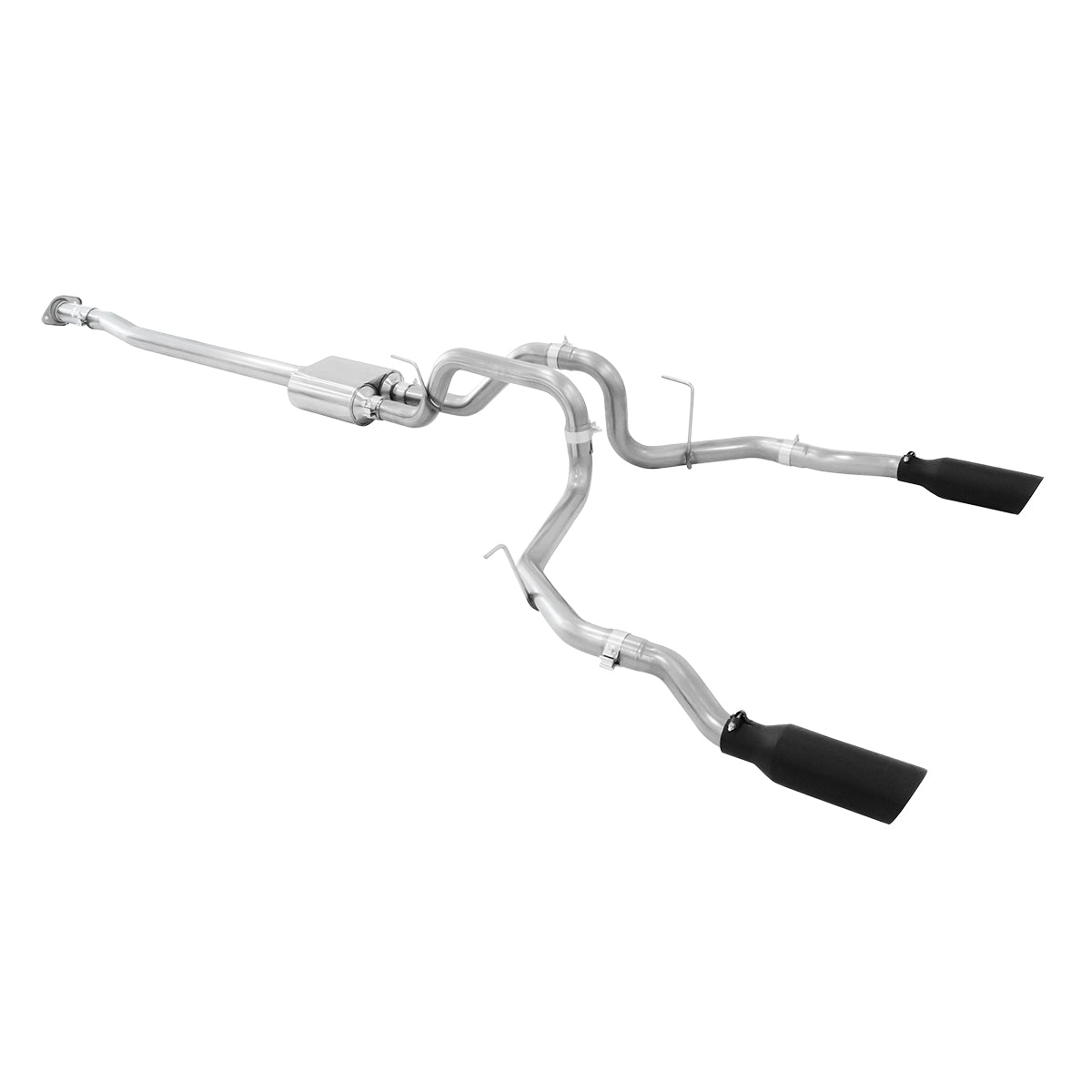 PPE Diesel Exhaust Cat Back Ford F150 (2009-2014) Raw Tube Black Tips 317030020