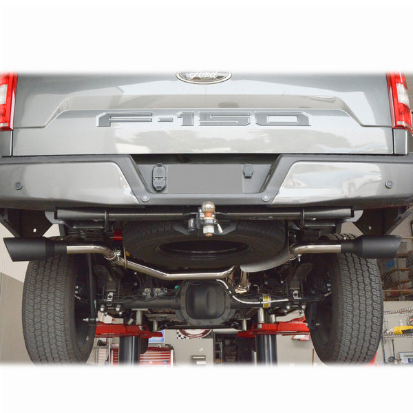 PPE Diesel Exhaust Cat Back Ford F150 (2009-2014) Polish Tube Black Tips 317033020