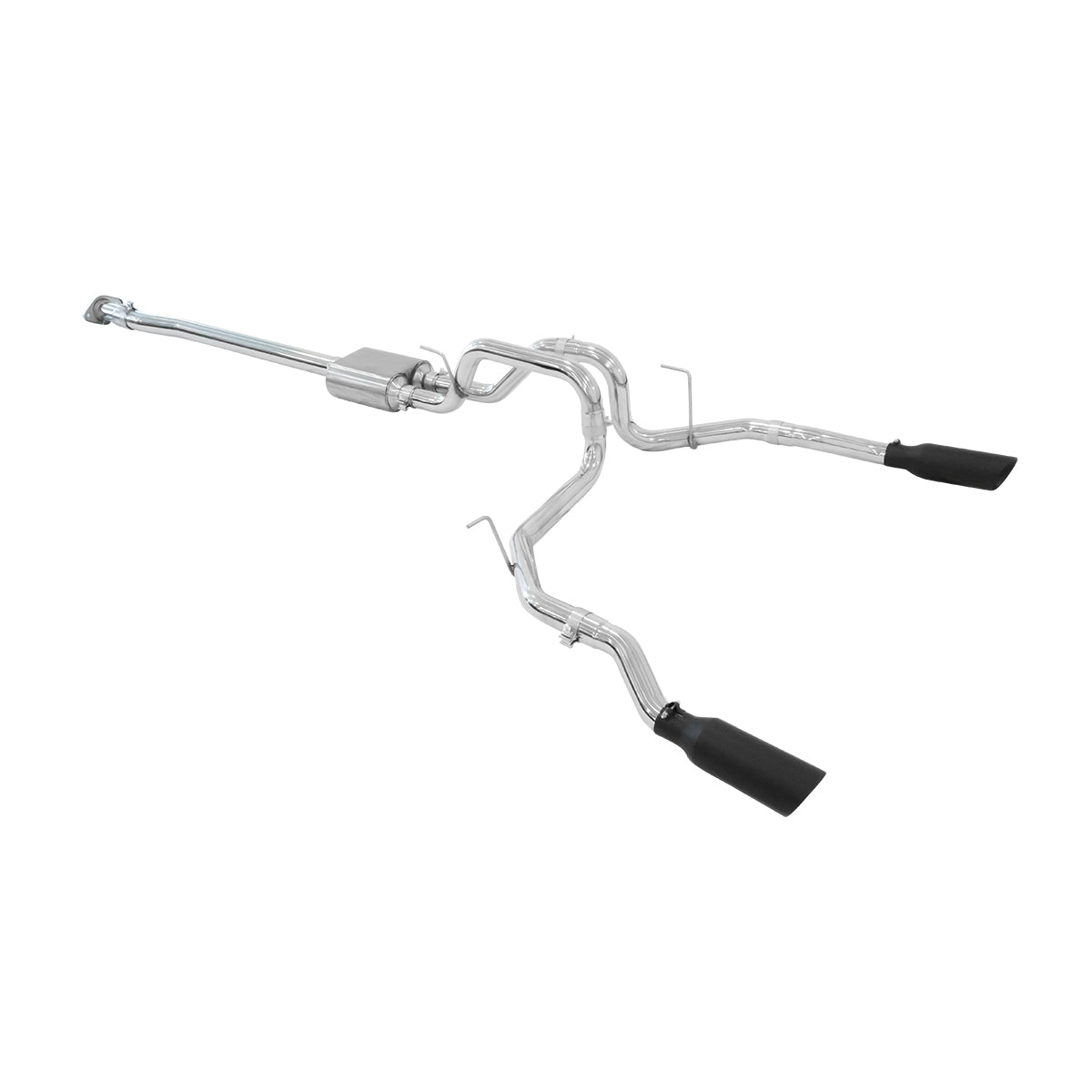 PPE Diesel Exhaust Cat Back Ford F150 (2009-2014) Polish Tube Black Tips 317033020