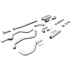 PPE Diesel Exhaust Cat Back Ford F150 (2015-2022) Raw Tube Polished Tips 317040030